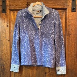 Blue Patterned KAVU Pullover Sweater